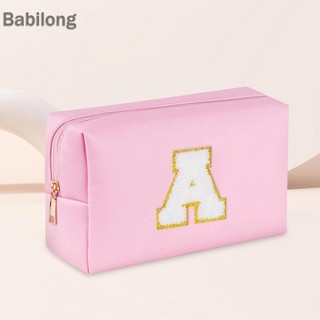  Túi đựng mỹ phẩm Chenille Letter Túi đựng mỹ phẩm bằng da PU Túi vệ sinh dễ thương dành cho nữ