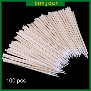 Bon 100 Miếng Bông Swas Dụng Cụ Vệ Sinh Cho Cổng Sạc USB Jack Tai Nghe Ống Kính Máy Tính Làm Sạch Điện Tử
