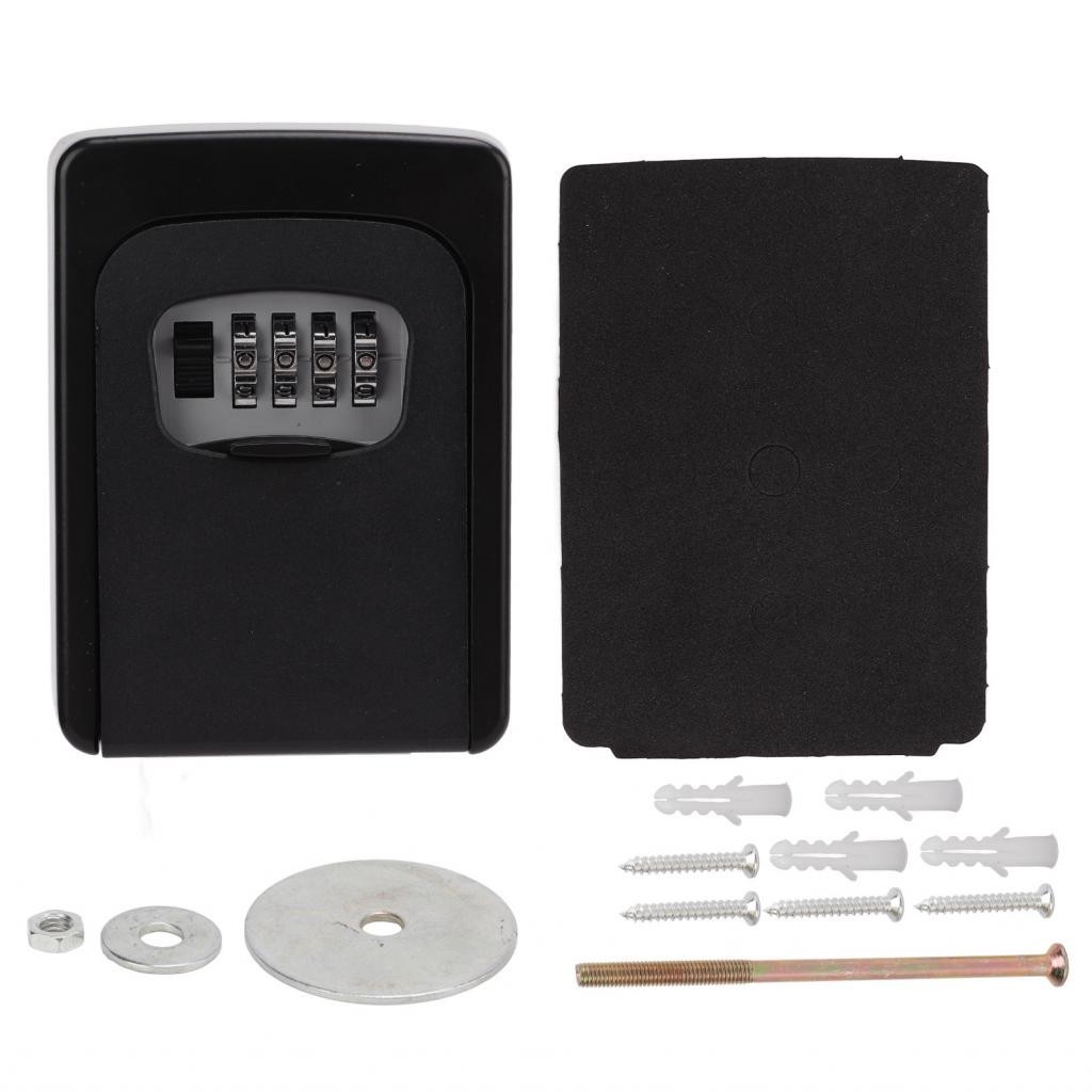 Iuxishop Key Lock Box Storage Wall Mounted Security 4 Digit Combination
