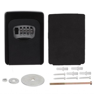 Iuxishop Key Lock Box Storage Wall Mounted Security 4 Digit Combination