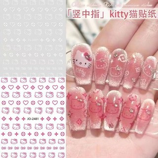 Sticker miếng dán Hello Kitty trang trí móng xinh xắn