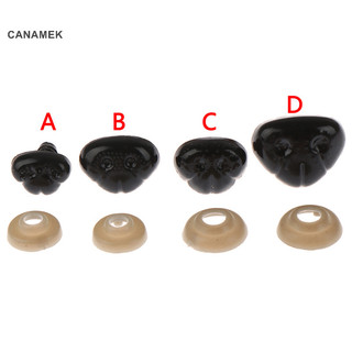 Canamek 10 Cái DIY Nhựa Mũi Đen Cho Gấu Đồ Chơi Nhồi Bông Mềm Động Vật Búp Bê Đồ Chơi CSF