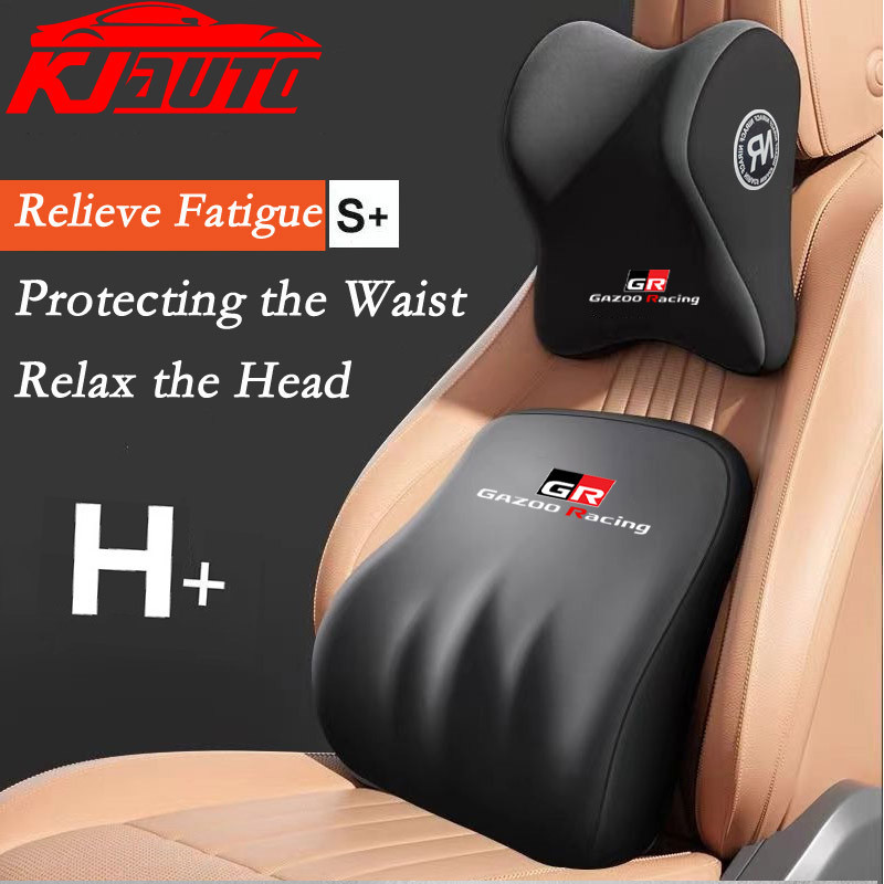 Toyota GR Tựa Đầu Xe Ô Tô Thắt Lưng Hỗ Trợ Mô Hình Chất Lượng Cao Bộ Nhớ Cotton Chất Liệu Gối Cổ Cho