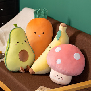 Đồ chơi nhồi bông "Fruit Family", búp bê gối cà rốt mới 2024, quà tặng cho bé gái