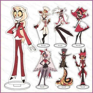 Hazbin Hotel Charlie Morningstar Vaggie Angel Dust Alastor acylic tấm đứng Lucifer Morningstar Velvet Đăng ký