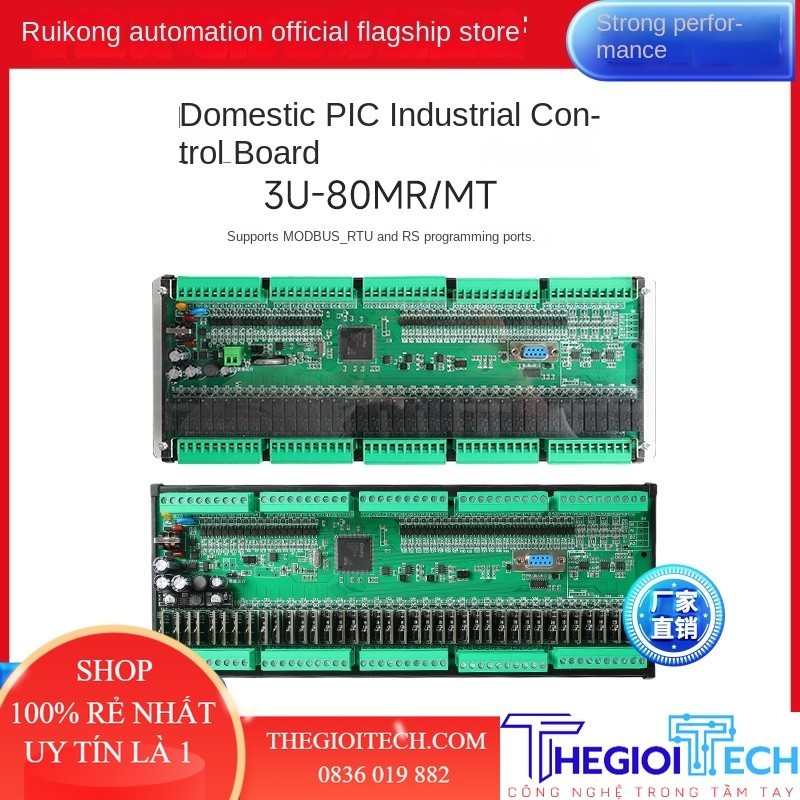 Điều Khiển Lập Trình Bảng Điều Khiển Công Nghiệp PLC Trong Nước 3U-80MR-LFU Vỏ