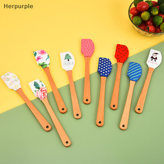 Her 1 Mini Silicone Kem Nướng Bánh Cạp Bơ Thìa Chịu Nhiệt Nhà Bếp Bánh Ngọt Dụng Cụ Cạo Nhà Bếp Dụng Cụ Nướng Bánh Dụng Cụ VN