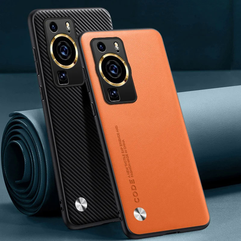 Ốp Da PU Sang Trọng Cho Huawei P50 P60 Pro P60 Nghệ Thuật Bao Silicon Bảo Vệ Điện Thoại Cho Huawei P20 P30 Lite P40 Pro Plus