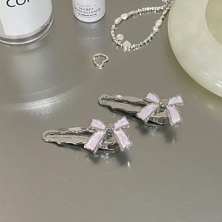 Ngọt Ngào Phong Cách Thoáng Mát Nơ Kim Loại Niche Barrettes Thiết Kế Cao Cấp Cảm Giác Giá Rẻ Phong Cách Sang Trọng Phụ Kiện Tóc Socialite Internet Nóng Mũ Đội Đầu