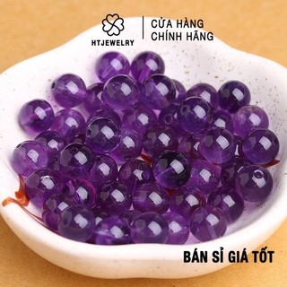 Hạt thạch anh tím amethyst vip tự nhiên m100% htjewelry ph563