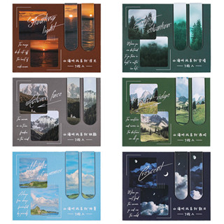 2 Chiếc Núi Biển Series Từ Đánh Dấu Trang Trường Văn Phòng Trang Sách Chỉ Số Dấu Trang