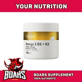 OSTROVIT OMEGA-3 & VITAMIN D3 K2 (MK7) - Hỗ trợ xương khớp, tăng hệ miễn dịch, điều hòa tim mạch (180 viên)