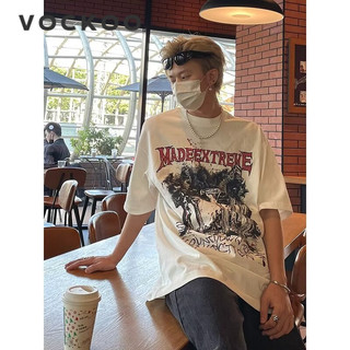 VOCKOO áo phông nam Áo Thun phông áo nam thun Áo Thun Form Rộng Ngắn Tay Unisex MTX2450574 25Z240616