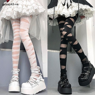Quần LISCN Có Sọc Trong Anime Nhân Vật Trang Lên Gothic Dễ Thương Nhật Bản Gothic