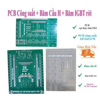 Pcb mạch công suất rời 24 fet nhỏ + băm rời igbt + băm cầu h rời - quyndien - linh kiện điện tử