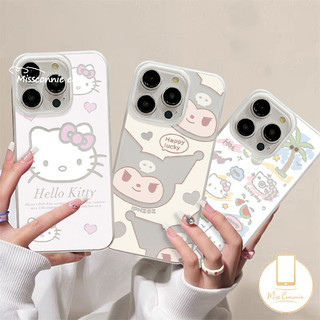 Ốp Bao Bì Túi Kẹo Bánh Quy Kitty Hoạt Hình Tương Thích Cho iPhone 11 16 15 XR 8 7 6 6s 14 Plus 12 14 13 15 Pro Max 16 15 11Pro Max X XS Max SE 2020 Vỏ Bảo Vệ Camera