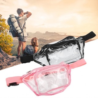 Chaoyangmall Túi thắt lưng trong suốt Thiết kế dây kéo Fanny Pack trong suốt Mềm mại để đi chơi hàng ngày