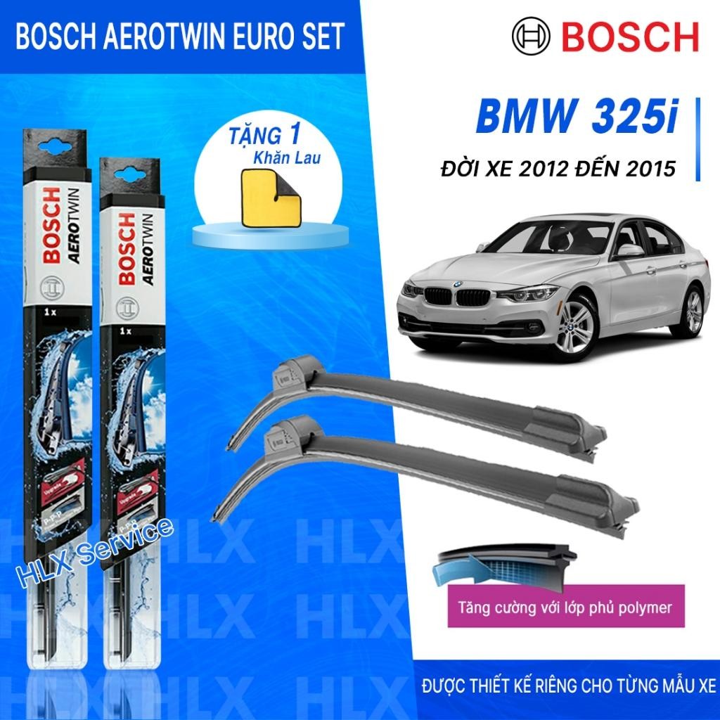 BỘ GẠT MƯA BOSCH AEROTWIN EURO SET A929S 24" & 19": BMW 325i ĐỜI XE 2012 ĐẾN 2015