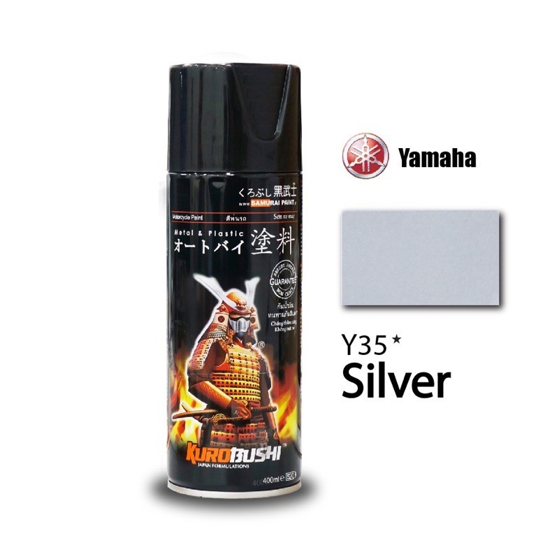 Samurai Y35 - Sơn xịt Samurai màu bạc Y35