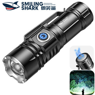 Cá Mập Cười SD5031 Đèn Pin Mini Siêu Sáng Đèn Pin Di Động Nhỏ Với Kẹp Kim Loại Từ Type-C Sạc Ngoài Trời Chống Thấm Nước Chạy Sử Dụng Hàng Ngày Quà Tặng Đèn Khẩn Cấp