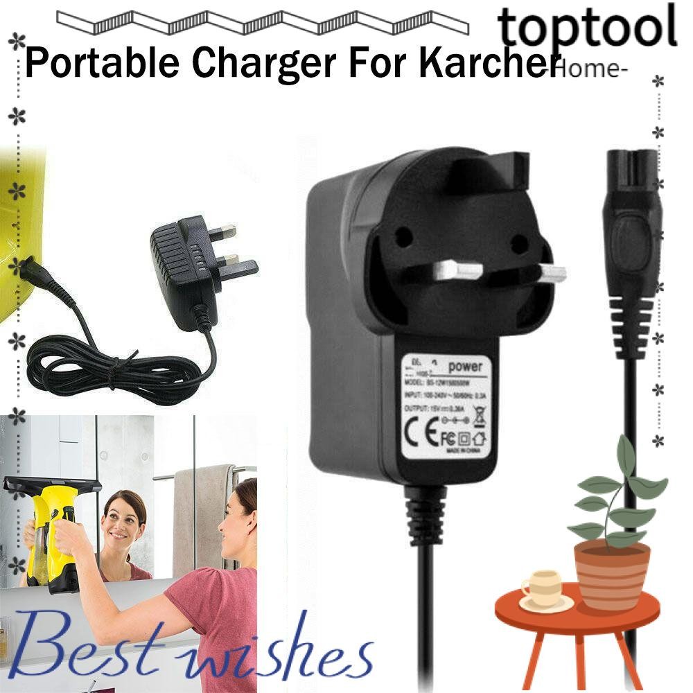 TOPTOOL Máy Hút Bụi Adapter Vương Quốc Anh Cho Karcher Sạc Dây Sạc Cho Karcher Sạc Cho Karcher Cho K