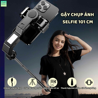 Gimbal tự cân bằng Q31 gậy tự sướng cho điện thoại di động, chiều dài ống kính 1M, 3 chế độ ánh sáng có thể điều chỉnh
