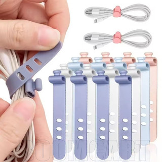 1 / 5 Cái Cuộn Cáp Dữ Liệu Điện Thoại Di Động - Quản Lý Dây Di Động - Dành Cho Gia Đình, Máy Tính Để Bàn Văn Phòng - Dây Buộc Cáp Có Thể Tái Sử Dụng - Mềm, Silicon, Chống Bụi