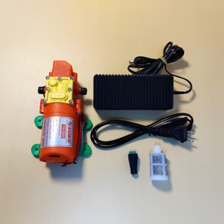 Bơm tăng áp mini sumo 7L mini 12v cam kèm nguồn, dùng trong xịt rửa xe, xịt rửa máy lạnh, phun sương, tưới cây,...