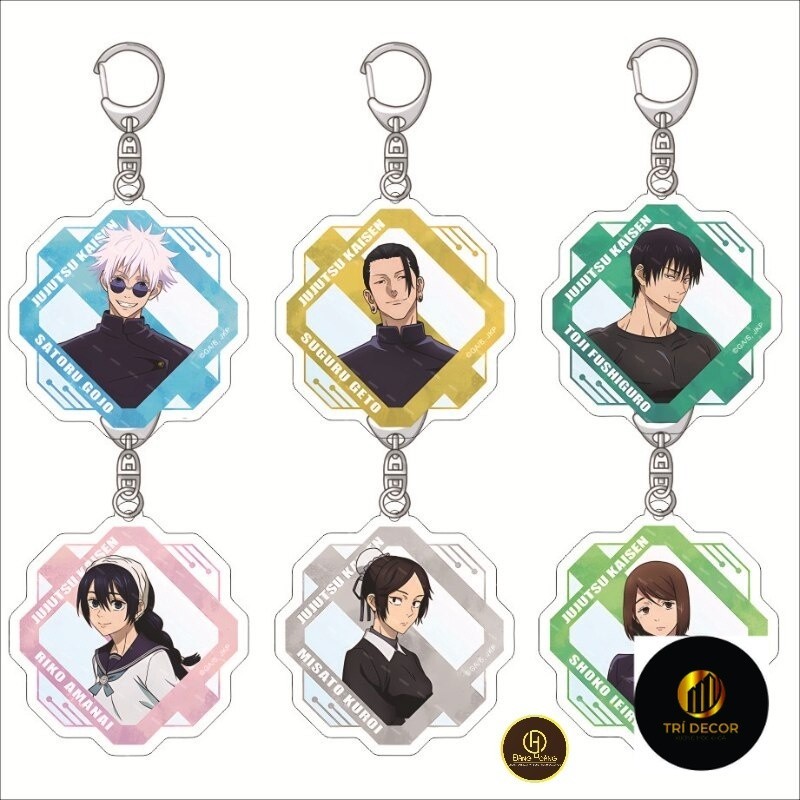Móc khoá Jujutsu Kaisen Season 2 Anime Keychain Women Geto Suguru Gojo Satoru Acrylic_micamica