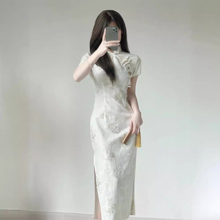 Đầm sườn xám cách tân phong cách Trung Hoa thời trang xuân hè cho nữ