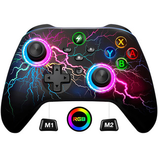 Bộ điều khiển Switch Pro không dây cho Bộ điều khiển Nintendo Switch / Lite / OLED, Cần điều khiển trò chơi PC có dây LED-Điều khiển iOS / Android không dây