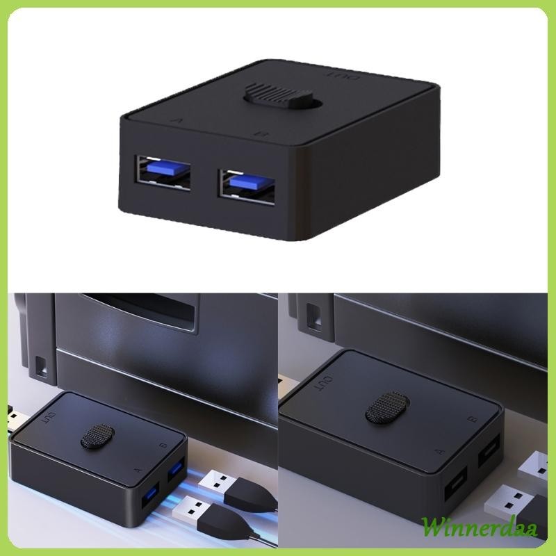 Win USB3 0 Máy quét máy in Switcher Bộ chia công tắc chia sẻ USB cho hai máy tính có USBSwitch để cài đặt văn phòng