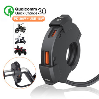 Đa Năng QC3.0 Xe Máy Sạc USB 48W USB-C Bộ Chuyển Đổi Nguồn Chống Nước Tay Cầm Gắn Chân Đế Camera Sạc Điện Thoại
