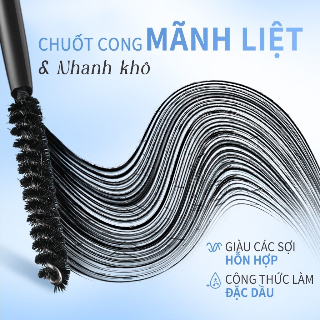 Ảnh 8 của Mascara Focallure Chuốt Mi 2mm Chống Nước Nhanh Khô Không Nhòe 3g E19