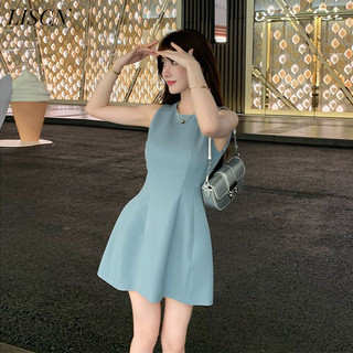 LISCN váy Đầm váy nữ body đầm hàn quốc Dễ thương INS Cute WLQ2440PNQ 17Z240424
