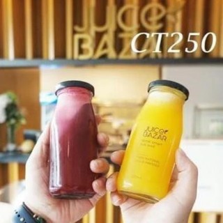 Chai thủy tinh 250ml nắp thiếc vặn