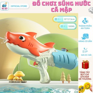 Đồ chơi phun nước cá mập, khủng long, họa tiết hoạt hình bằng nhựa BIMBIM đồ chơi vận động