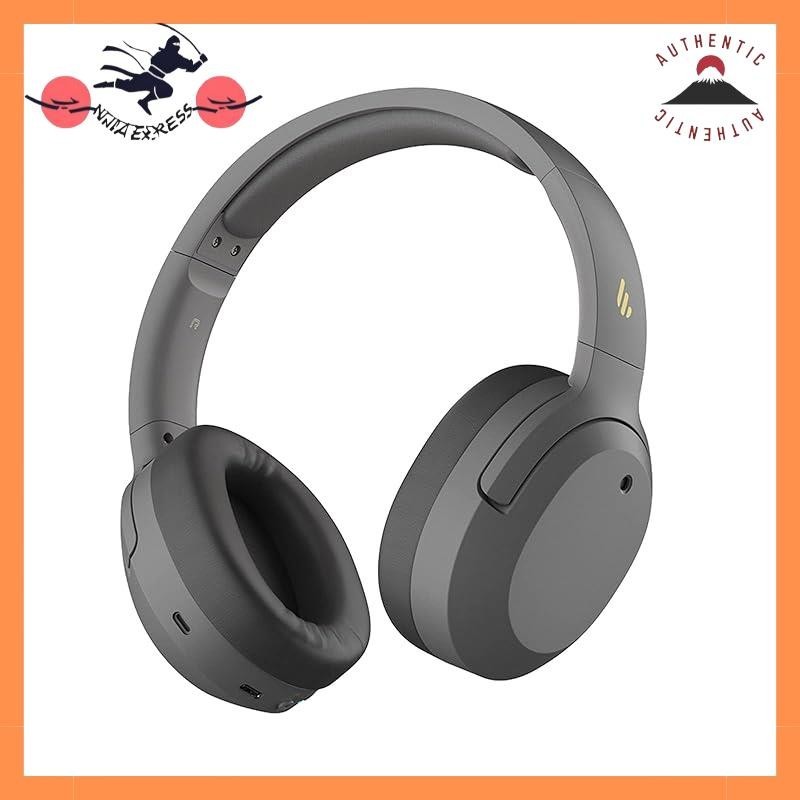 Edifier W820NB Wireless Headphones Active Noise Cancelling Ambient Sound Mode Hi-Res Audio Bluetooth 5.0 Gaming Mode Compatible with Dedicated App 49 Hours Continuous Playback Telework Over-Ear Headphones Closed-Back Built-in Microphone (Gray)