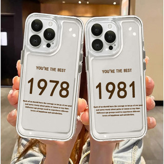 Dành Cho IPhone 15 13 12 11 Pro Max Ốp Lưng Tuổi Năm 1978 1979 1980 1981 Mới Mềm Chống Sốc Bảo Vệ Camera