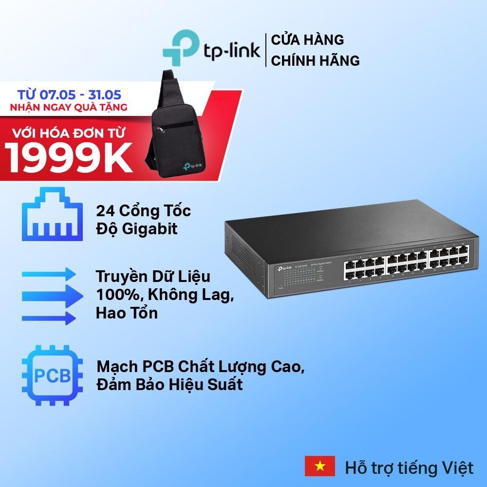 Bộ Chia Tín Hiệu TP-Link TL-SG1024D 24 Cổng RJ45 10/100/1000Mbps