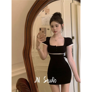 JN Studio váy Đầm váy nữ body đầm Cổ điển Korean Thời trang hàn quốc WLQ2440RCC 19Z240507