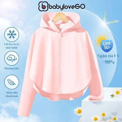 Áo chống nắng cho bé BabyloveGO áo choàng chống nắng cánh dơi vải Ice Text thông hơi làm mát tức thì chống tia UV
