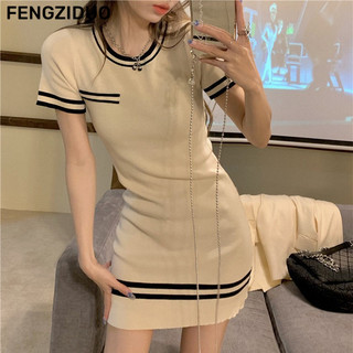 FENGZIDUO váy Đầm váy nữ body đầm xu hướng Korean Fashion Casual WLQ2440JOD 19Z240508