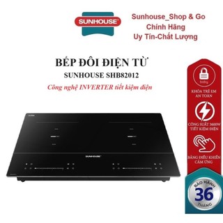 Bếp đôi điện từ sunhouse shb82012