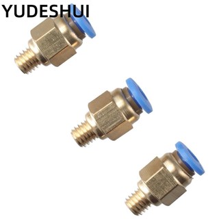 YUDESHUI 10 Chiếc PC4-M6 Đầu Nối Khí Nén, Đẩy Để Kết Nối Đồng PC4-M6 Lắp Khí Nén, Phụ Kiện PTFE Bền Ống Khí Nén Thẳng Lắp Creality Ender 3 / 3 / 3 V2