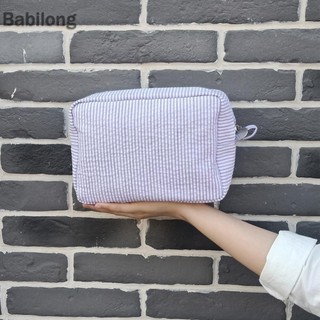  Túi đựng mỹ phẩm Seersucker Túi đựng đồ trang điểm Nylon chống thấm nước cỡ lớn dành cho nữ