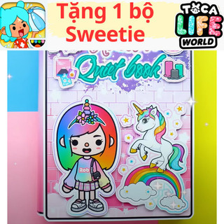 búp bê bằng giấy ngôi nhà búp bê thủ công tocaboca wednesday ngôi nhà unnicon