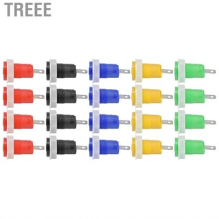 Treee Binding Post Insulated Safe 4 Set Banana Socket Brass for Speaker Testing