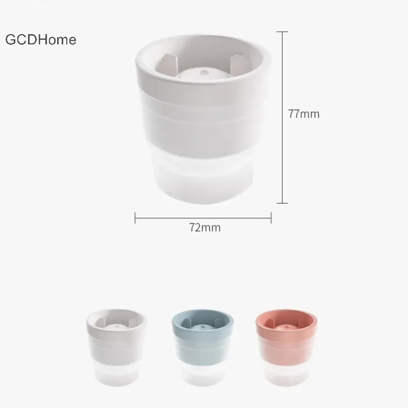 Gcdhome 1 Chiếc Silicon Đá Viên Máy Làm Hình Quả Bóng Lớn Khuôn Thực Phẩm Tròn Khay Thanh Mát Tiện Ích Phụ Kiện Nhà Bếp Làm Khuôn Nóng