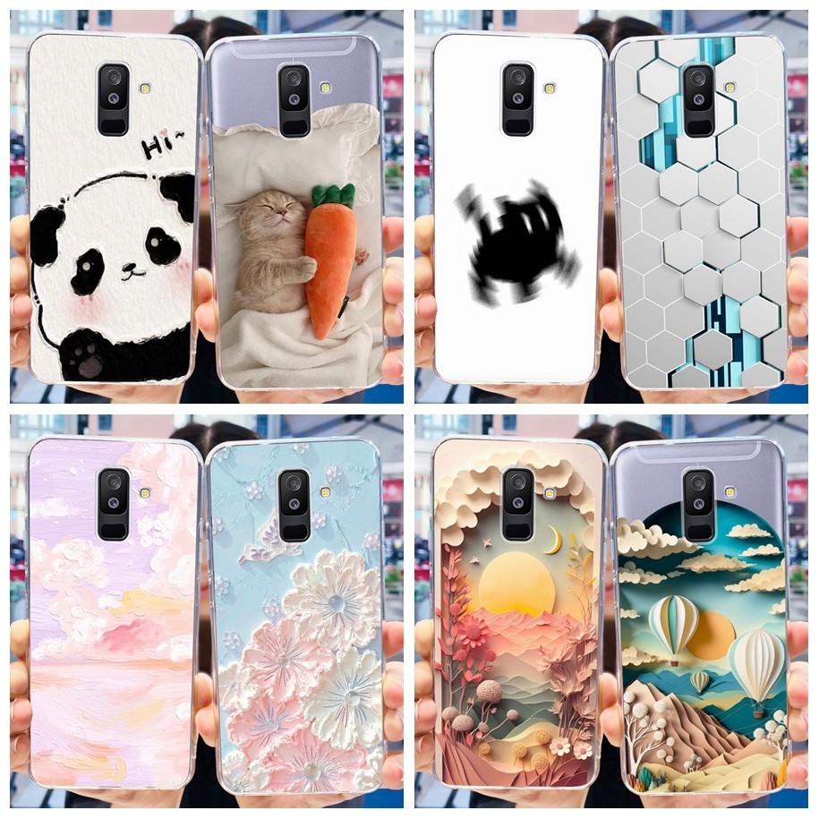 Ốp Lưng Cho Samsung Galaxy A6 2018 A600F / A6 Plus 2018 A605F A6 + A6Plus Ốp Lưng Điện Thoại Hoạt Hì